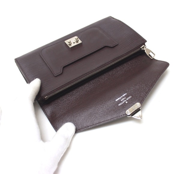 Louis Vuitton Monogram Epi Portefeuille Marie Rose Long Wallet Brown - Picture 5 of 6